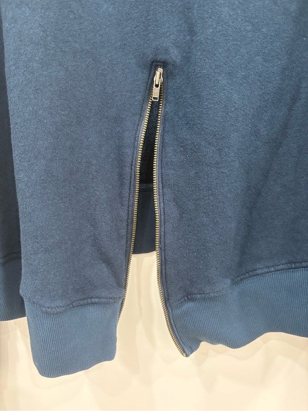 PAM & GELA Annie Zip Back Sweatshirt In Navy - Picture 7 of 7